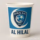 مشجعي الهلال اكواب بشعار رياضي تصميم جميع الصور
