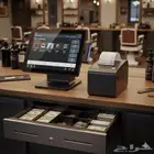جهاز كاشير لمحل حلاقة رجالي