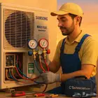 فني تبريد وتكيف صيانه غسيل مكيفات اسبلت