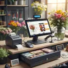 جهاز كاشير متكامل لمحل ورد