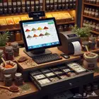 جهاز كاشير لمحل البهارات والعطارة