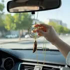 تعليقه سياره بلاسم رجالي نسائي مطلي ذهب او فضه بلاسم