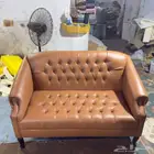 كنب جلد مكتبي مادل ملكي فخم و في كل موديلات و الوان موجود