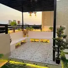 تصميم وتنفيذ جمع الجلسات الخارجية والغرف الزجاجية وشبكات اري