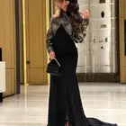 فستان سهره ناعم لون اسود ونحاسي