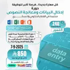 دور ادخال البيانات ومعالجة النصوص-6أشهر(اونلاين)