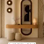 مدخل استقبال مريات بديل شيبرد صفايح طينيه طاولات خشب