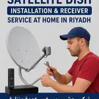 Satellite Dish Installation and Receiver Service at Home in