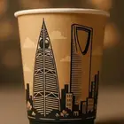 اكواب ورقية بجميع التصاميم