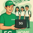 مندوب شركة زين لخدمات الإنترنت المنزلي الفايبر و راوتر 5G