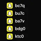 يوزرات سناب رباعية اصلية