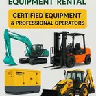 Backhoe Loader   Excavator   Forklift   Generator for Rent