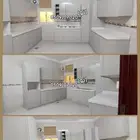 تفصيل مطابخ صاج او المنيوم ورخام صناعي