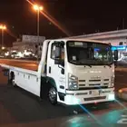سطحه ويوجد لوبد لنقل سيارات او معدات بتجاه لاي منطقه
