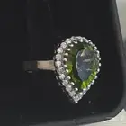 خاتم نسائي فضه بفص زبرجد