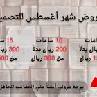 عروض شهر أغسطس