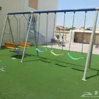 العاب مراجيح أطفال شاليهات حدائق استراحات توصيل تركيب مجاني