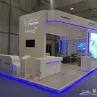 بوثات المعارض وتنظيم المعارض وجميع اعمال الكلادنق والزنكور