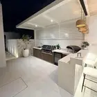 تنسيق حدائق اشجار جلسات احواض زرعيه شلالات مجلس زجاج