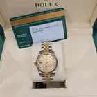 ساعه رولكس أصليه نسائي مقاس وسط31مم مستعمله جده مركز الشعله