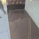 سرير خشب بكس جلد مخمل مخطط سم جديد