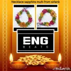 Necklace sapphire multi ( sirlanka )