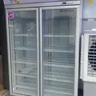 ثلاجة عرض بابين للورد والمشروبات بأحجام مختلفه