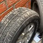 كفرات دنلوب شبه جديده مقاس 285 65 17 مع الجنوط جكسار