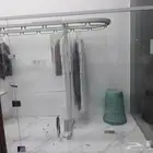 قاطع مغسله مع باب مفصلات زجاج سكريت