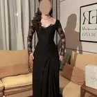 فستان اسود دانتيل جديد لم يلبس مقاس M والسعر 380