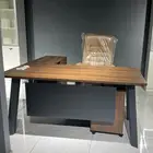 أثاث مكتبي مودرن مع كراسي مدير دولاب طقم كنب مكتبي