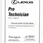 الصيانة لكزس فني خبرة وكالة لكزس 22عام جنسية باكستاني كهرباء