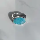 خاتم ملكي مرصع بحجر الأمازونايت السعودي