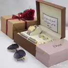 ساعة شكل رولكس مع قلم وسبحه ونظارة