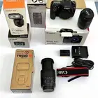 كاميرا كان 80D بطاريه   شاحن عدسه أساسيه 55-18 عدسه شامله 13