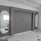 تركيب بديل رخام مع بديل الخشب