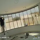 واجهات زجاج سكريت نصف دائرة