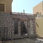 بناء مجالس وديكورات عوازل ترميم اصباغ حداده بديل خشب