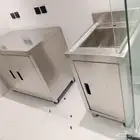 تفصيل استيل ثلاجة طاولة فرن شواية دولاب سخان مجلى