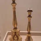 طقم شمعدانات ايطالي فخمة للديكور (حبتين)   كبيرة وصغيرة