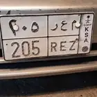 لوحة سيارة للبيع م ع ر 205