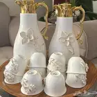 ترامس ( ثلاجه ) قهوه وشاي و10 فناجيل ( طقم )