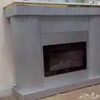 ديكور دفايه لون رصاصي شبه جديده