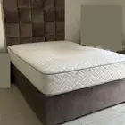 سرير كوين رمادي