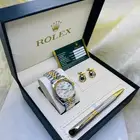 طقم رجال ساعة رولكس كبك قلم كرت رولكس