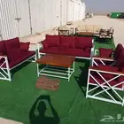كراسي حديد جلسات خارجيه مراكيز شعبيه كويتيه