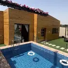 اكواخ ريفية للعوائل و العرسان بمسابح والعاب وتنسيق حفلاتكم