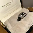 ساعة Gio Monaco نسائية أصلية يابانية فاخرة بالألماس