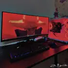 شاشة LG منحنيه للبي سي