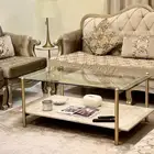 طاوله رخام طبيعي ( تفصيل خاص ) ومع 4 طاولات